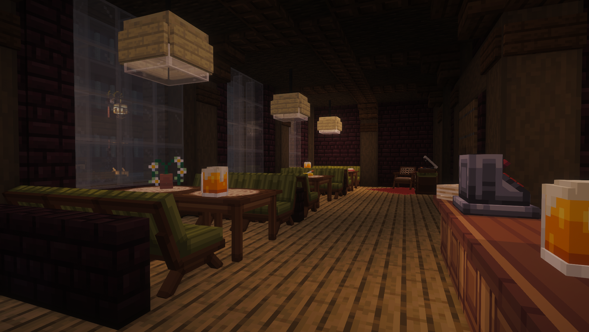 The Roaring Nightlife | Where the drinks flow and secrets are traded in hushed tones.